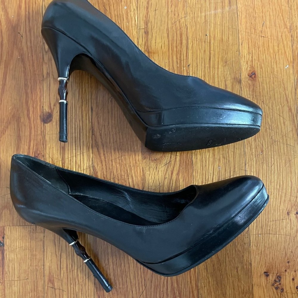 Gucci Designer Heels 38.5 Black Stiletto's